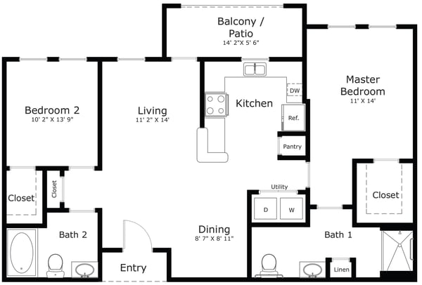 PHKB_IL_Mimosa_2B_2BA_1046 sq. ft